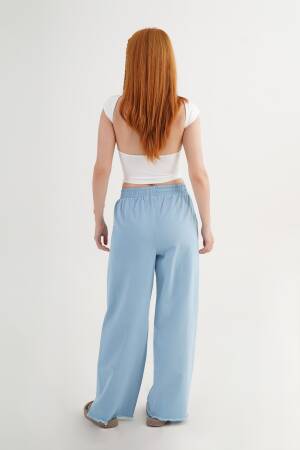 Palazzo Pants With High Waist And Wide Leg - Brand: Lustrin - Women's Clothing Wholesale - Globality Store