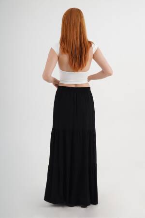 Layered Maxi Skirt Pull On - Brand: Lustrin - Women's Clothing Wholesale - Globality Store