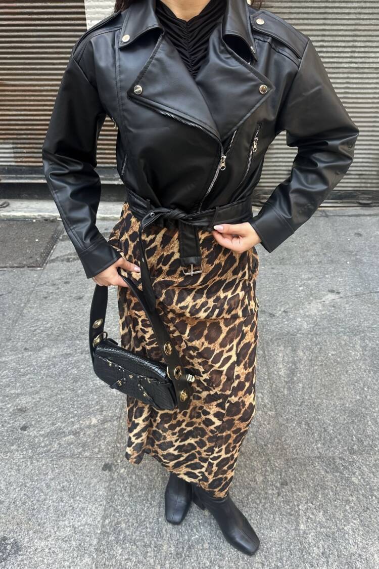Biker Jacket With Notched Collar & Zipper Pockets - Brand: My Jest Fashion - Women's Clothing Wholesale - Globality Store