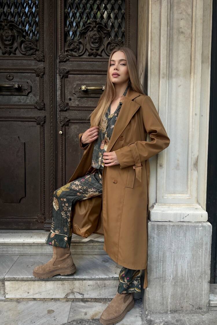 Trenchcoat Classic Single-Breasted Buttoned - Brand: My Jest Fashion - Women's Clothing Wholesale - Globality Store