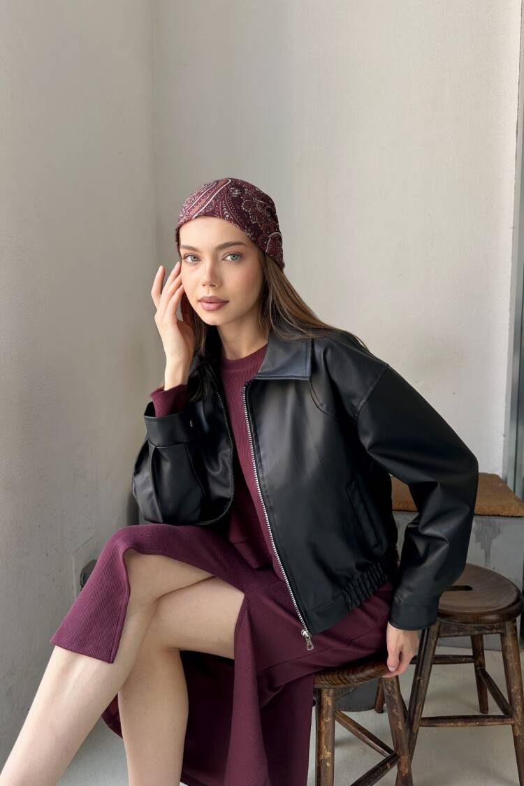 Biker Jacket With Oversized Fit - Brand: My Jest Fashion - Women's Clothing Wholesale - Globality Store