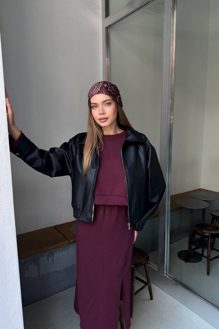 Biker Jacket With Oversized Fit