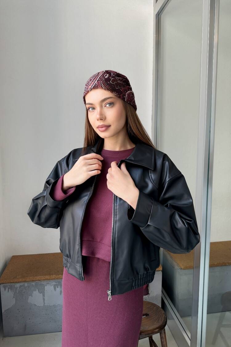Biker Jacket With Oversized Fit