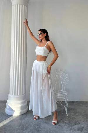 Sexy Elegant Slim Fit Maxi Skirt Set - Brand: Mode Roy - Women's Clothing Wholesale - Globality Store