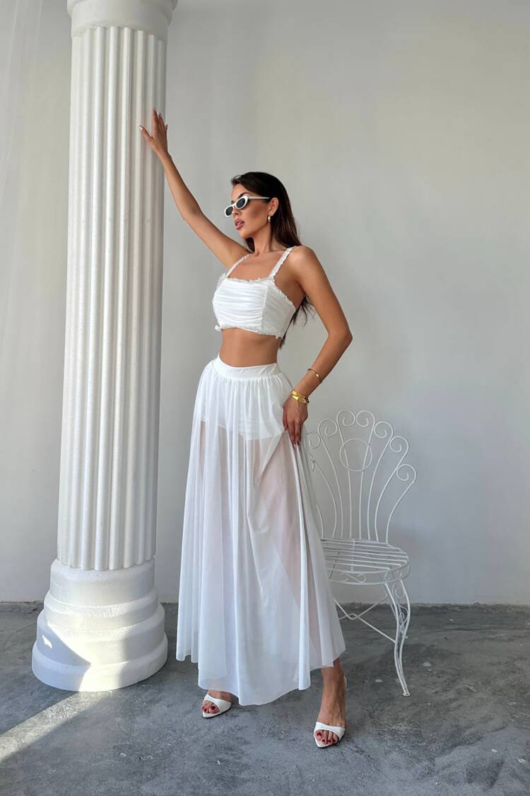 Sexy Elegant Slim Fit Maxi Skirt Set