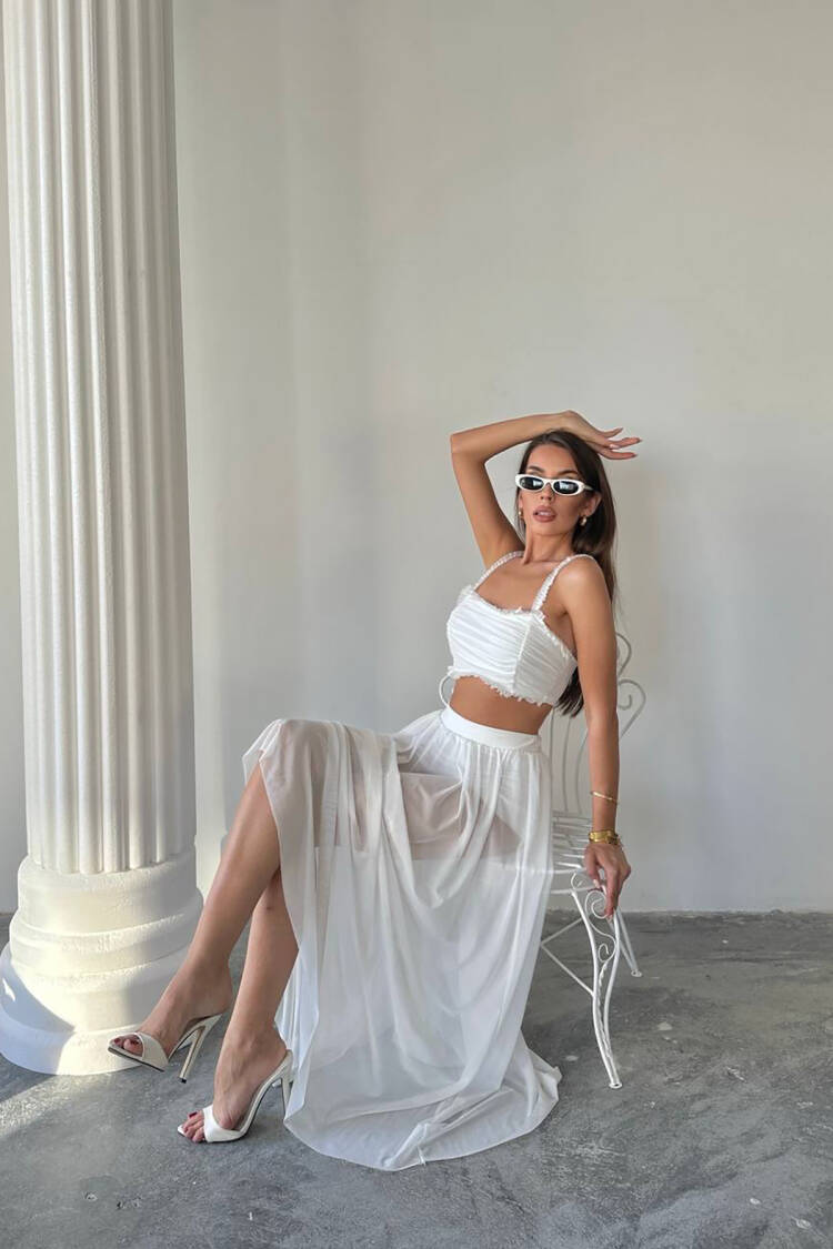 Sexy Elegant Slim Fit Maxi Skirt Set
