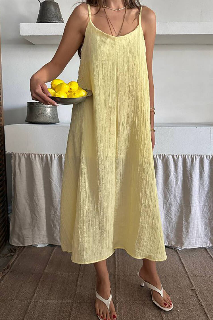 Casual Elegant Boho Sexy Formal Slip Dress - Brand: Mode Roy - Women's Clothing Wholesale - Globality Store