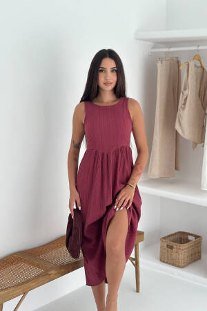 Fit And Flare Midi Dress - Brand: Mode Roy - Women's Clothing Wholesale - Globality Store