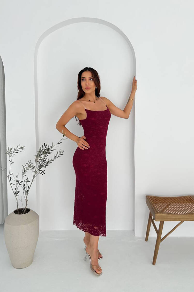 Sheath Dress With Floral Design