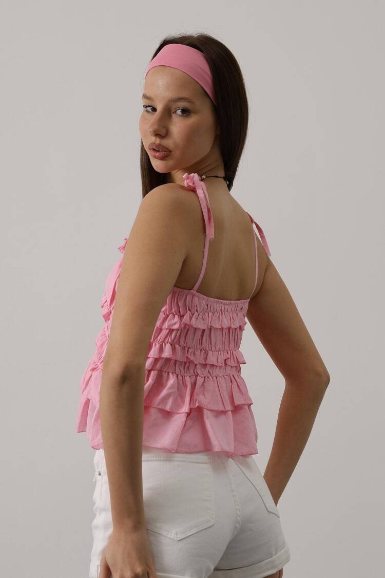 Boho Casual Sleeveless Crop Blouse
