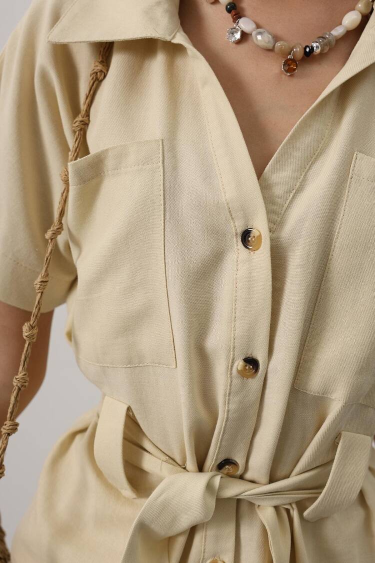 Beige Elegant Formal Set With Wide Leg Palazzo