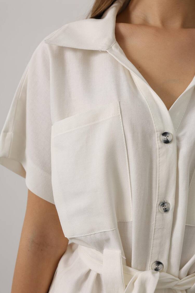 Elegant Buttoned Palazzo Set