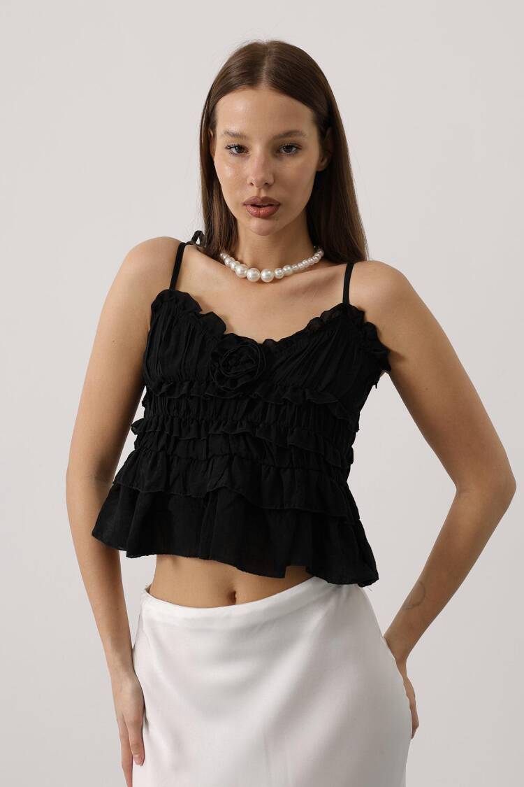 Sexy Slim Fit Crop Blouse - Brand: Reyon - Women's Clothing Wholesale - Globality Store