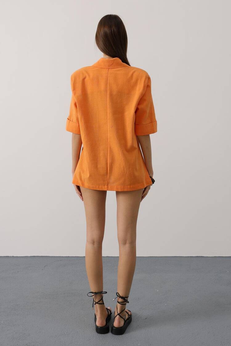 Single-Breasted Blazer Jacket