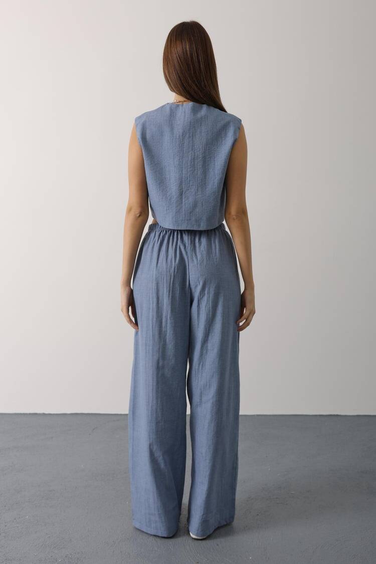 Blue Ethnic Casual Boho Set