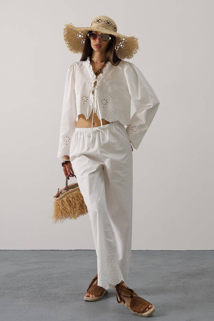 Boho Palazzo Pants Set - Brand: Reyon - Women's Clothing Wholesale - Globality Store