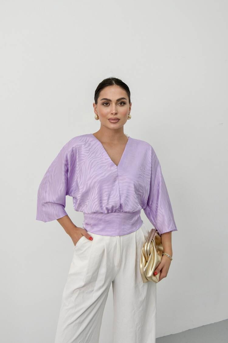 Purple Elegant Casual Blouse - Brand: STEPS - Women's Clothing Wholesale - Globality Store