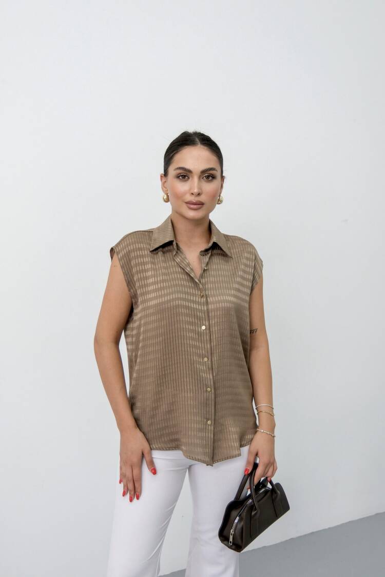 Striped Casual Elegant Shirt - Brand: STEPS - Women's Clothing Wholesale - Globality Store