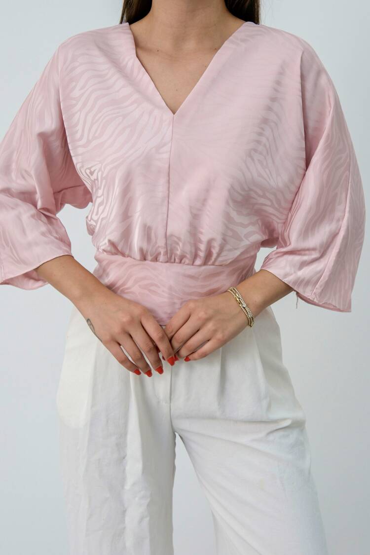 Elegant Animal Print Blouse