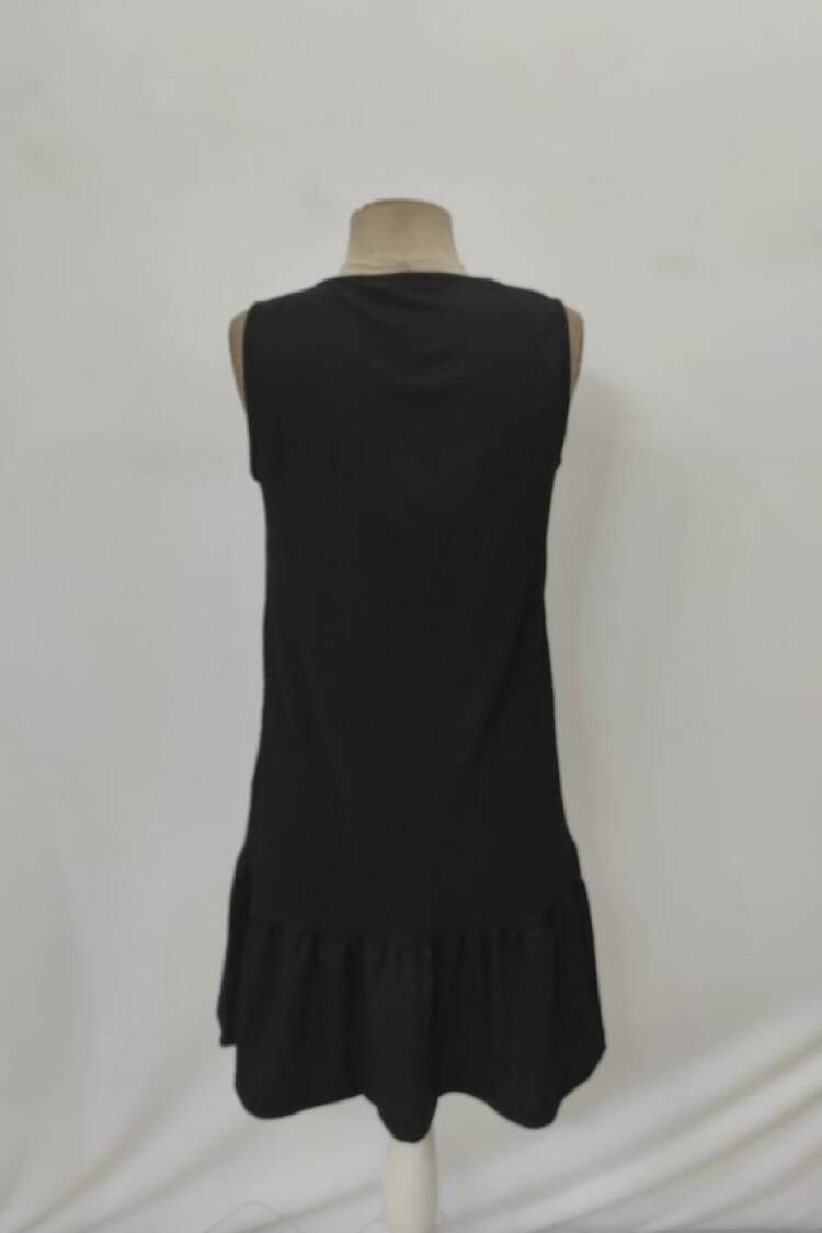 Black Casual Cute Mini Shirt Dress