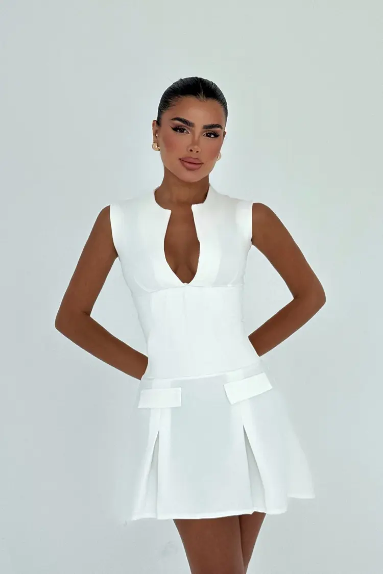 Sexy Fit And Flare Mini Dress - Brand: EYYO ATELIER - Women's Clothing Wholesale - Globality Store
