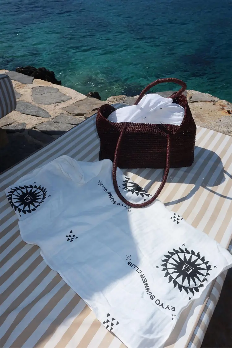 White Casual Boho Elegant Pareo With Letter Print
