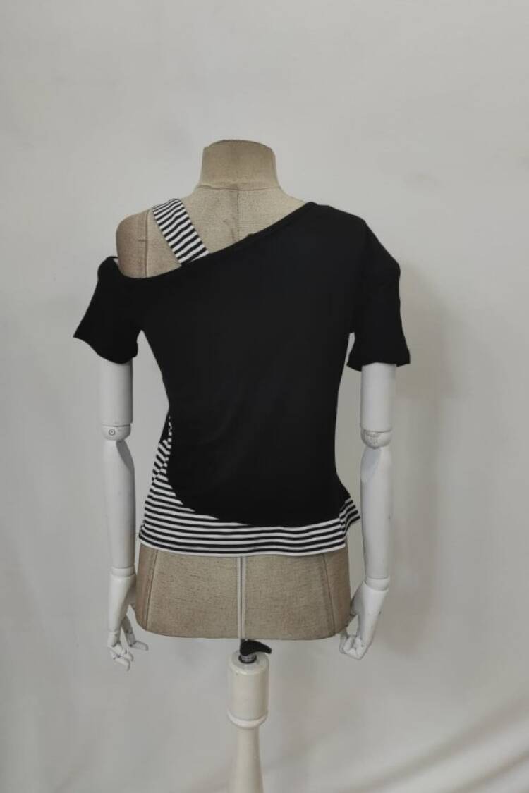 Black Casual Sexy Streetwear Blouse