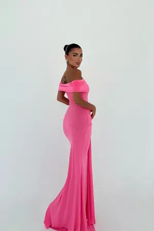 Pink Sexy Glam Elegant Formal Dress - Brand: EYYO ATELIER - Women's Clothing Wholesale - Globality Store