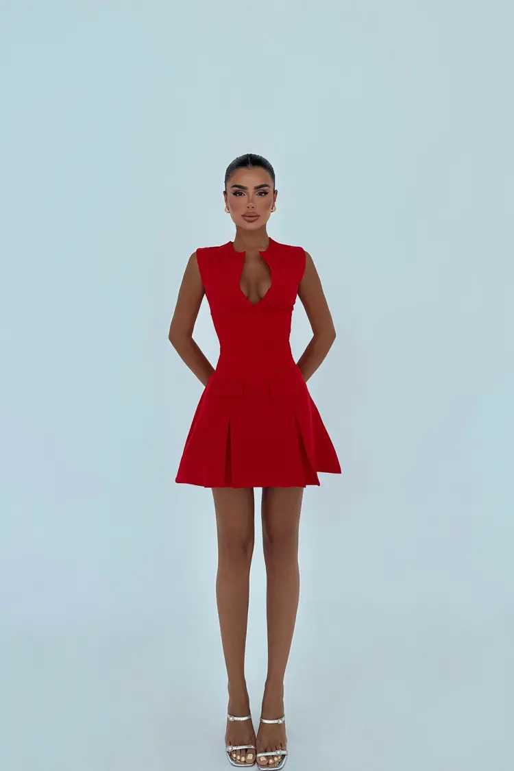 Glam Fit And Flare Mini Dress
