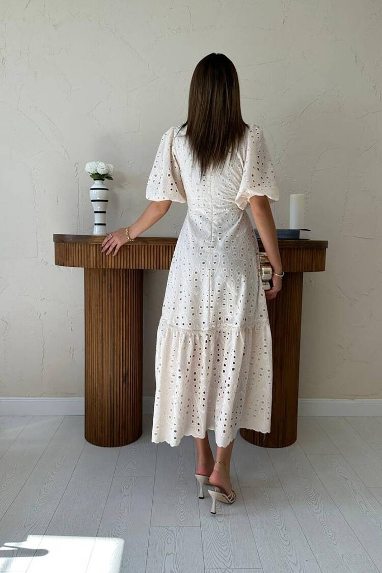 ElegantA-Line Dress With Bell Sleeves