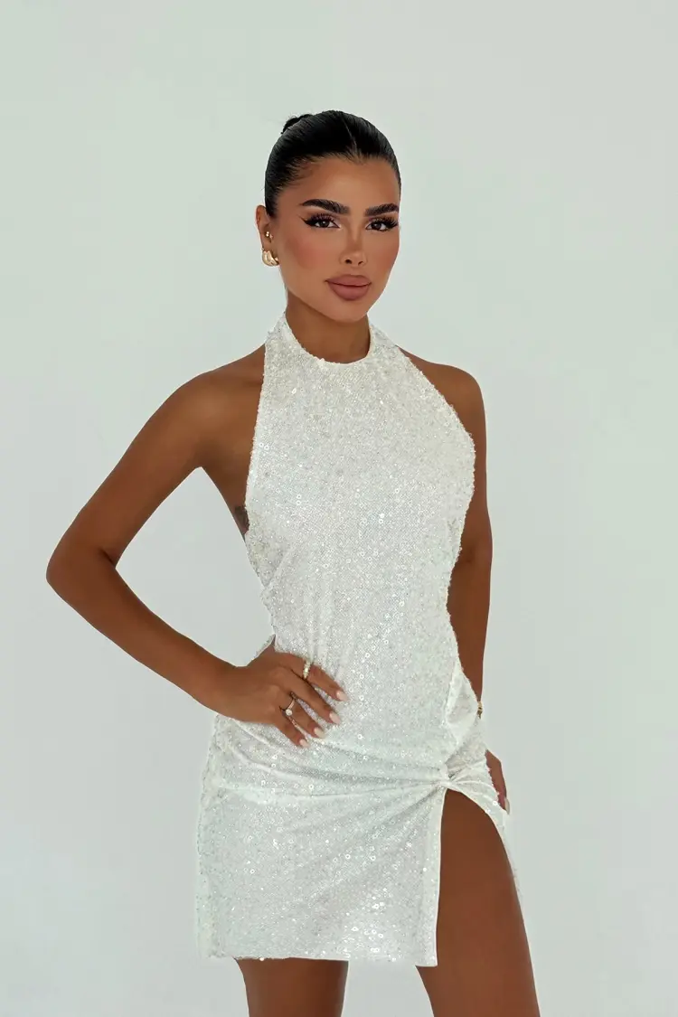 Sleeveless Sequined Bodycon Dress - Brand: EYYO ATELIER - Women's Clothing Wholesale - Globality Store