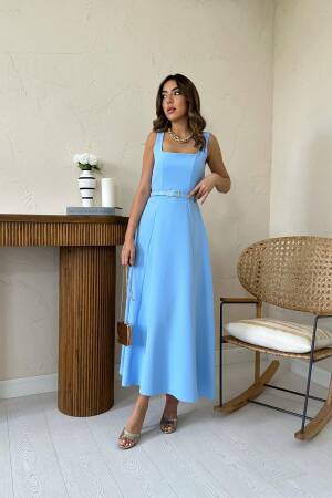 Elegant A-Line Sleeveless Floor Length Dress - Brand: Elisa - Women's Clothing Wholesale - Globality Store