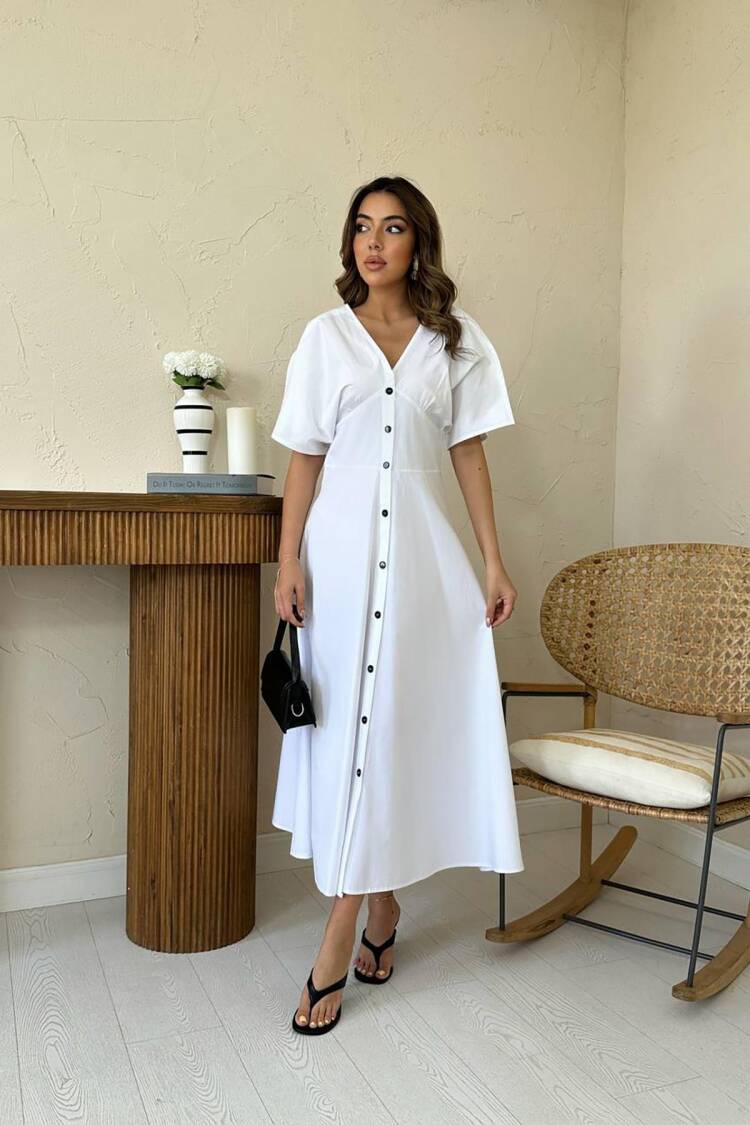 ElegantFit And Flare Midi Dress - Brand: Elisa - Women's Clothing Wholesale - Globality Store