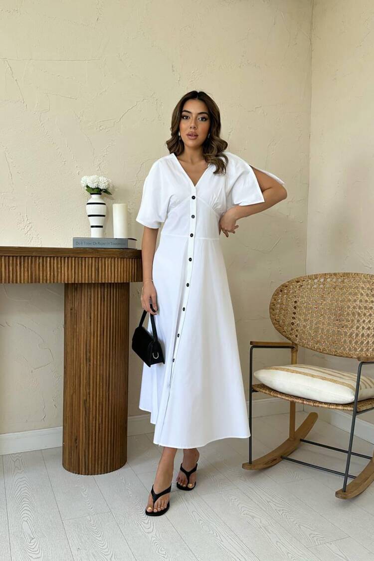 ElegantFit And Flare Midi Dress