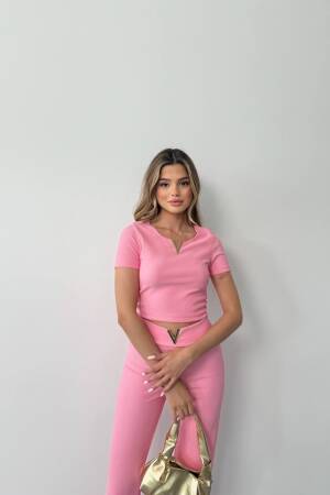 Pink Elegant Slim Fit Suit - Brand: Ezgi Nisantasi - Women's Clothing Wholesale - Globality Store