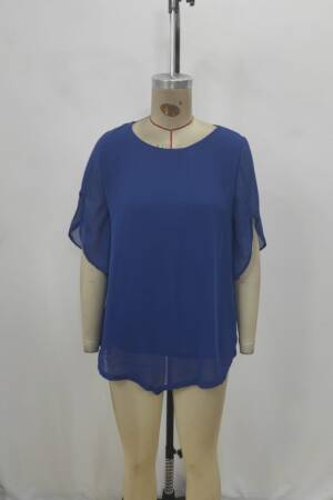 Blue Casual Elegant Formal Boho Blouse - Brand: Janes - Women's Clothing Wholesale - Globality Store
