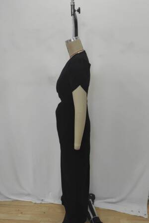 ElegantSheath Dress With Puff Half Sleeves