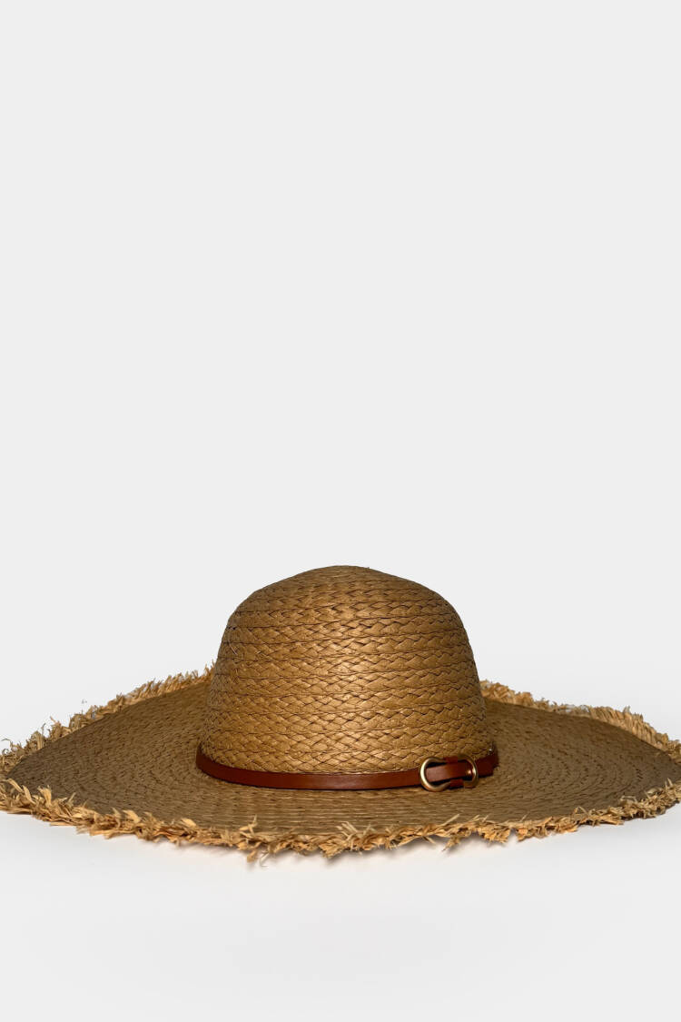 Brown Vintage Hat For Beach And Party