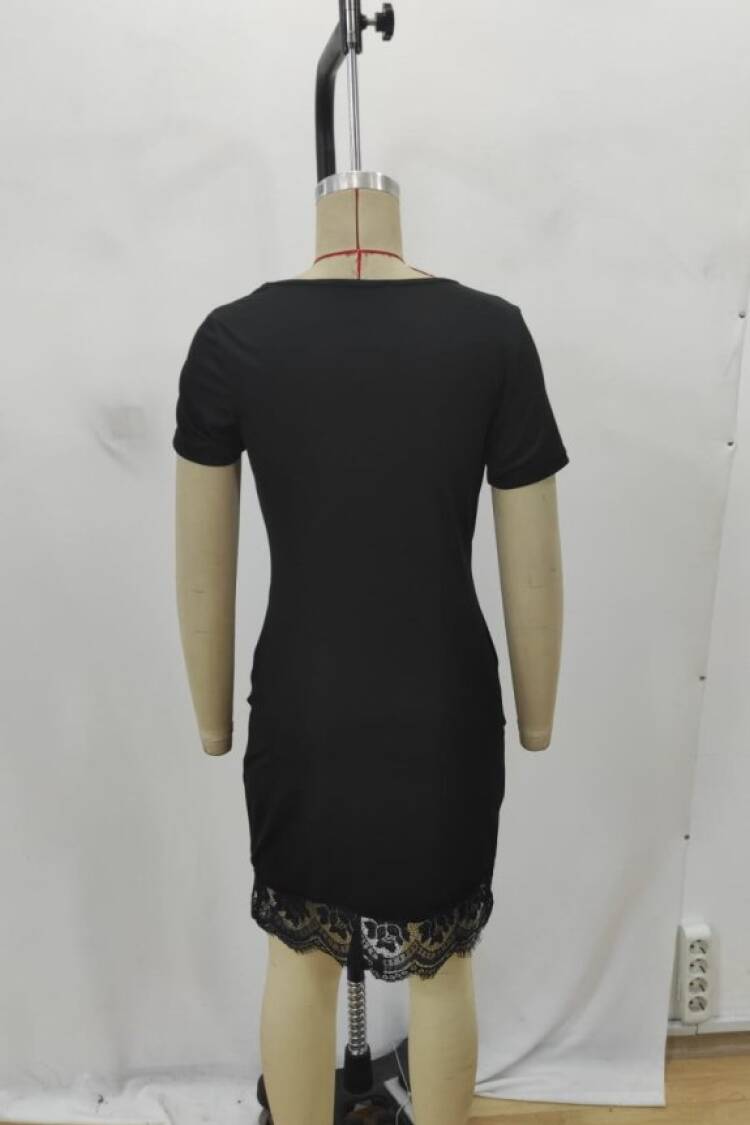 Black Sexy Elegant Mini Bodycon Dress