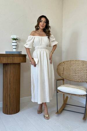 Fit And Flare Half Sleeve Dress - Brand: Elisa - Women's Clothing Wholesale - Globality Store