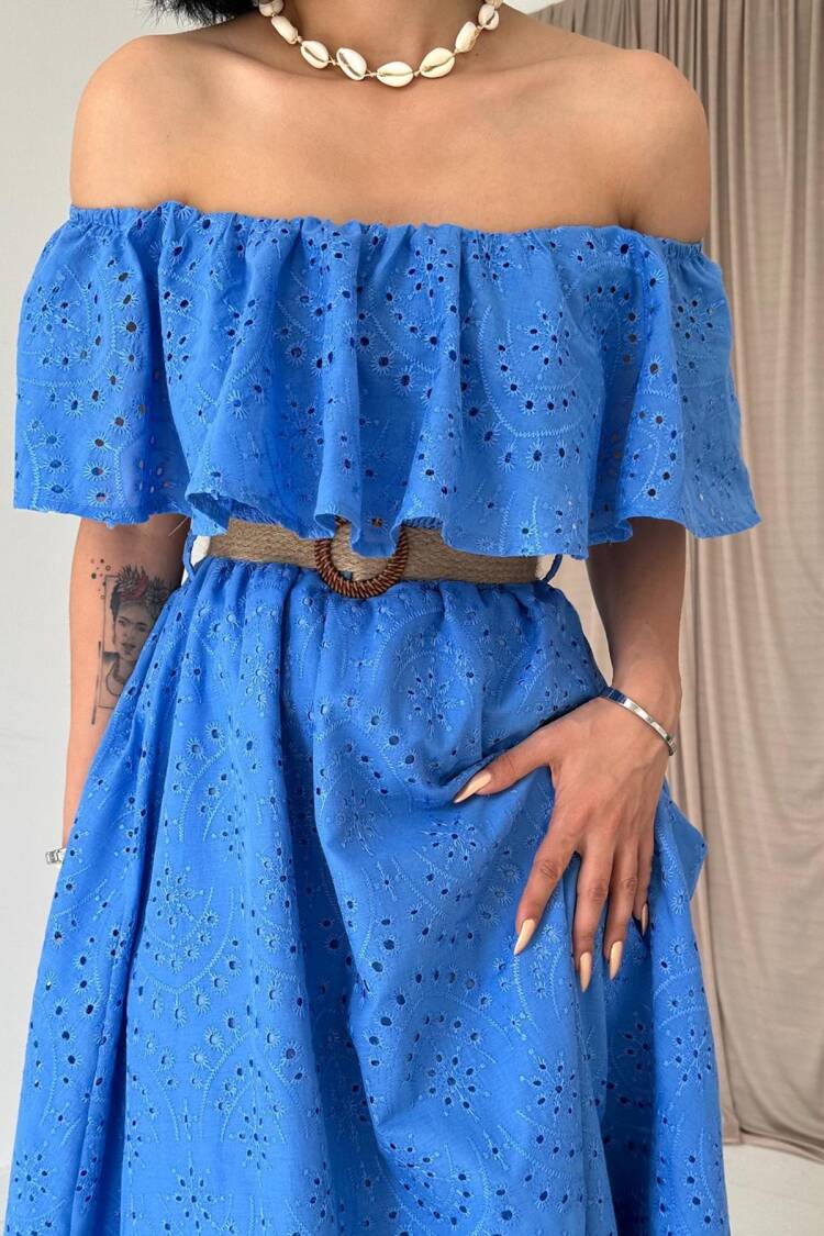 Boho Fit And Flare Maxi Dress