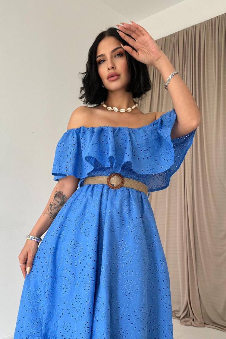 Boho Fit And Flare Maxi Dress