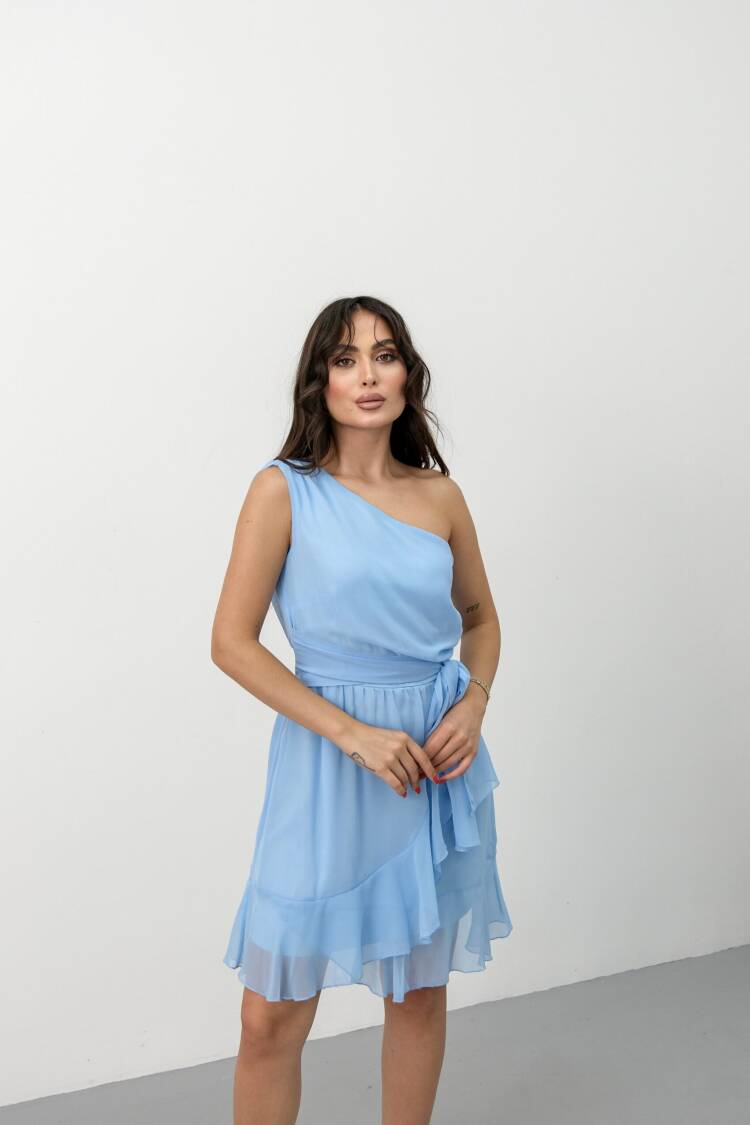 Sexy Elegant Wrap Dress With One Shoulder Neck - Brand: STEPS - Women's Clothing Wholesale - Globality Store