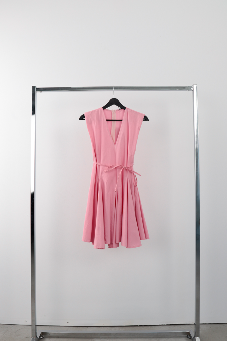 Fit And Flare Dress With V-Neck And Cap Sleeves - Brand: Cream Rouge - Women's Clothing Wholesale - Globality Store