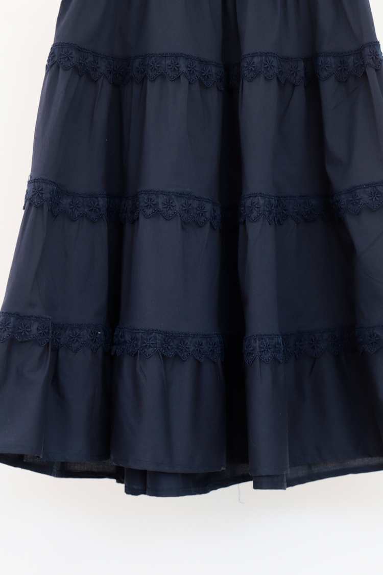 Dress Lace Detailed Patchwork