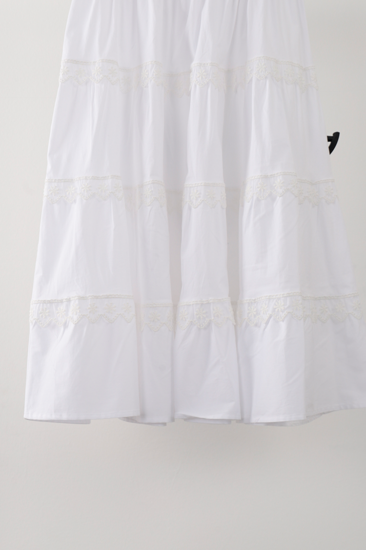 C01Y52101053 Dress Lace Detailed Patchwork
