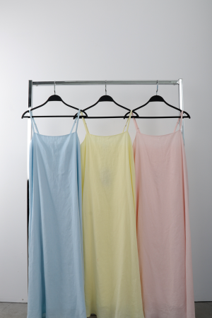 C01y52101057 Dress Slippery Linen Hanger - Brand: Cream Rouge - Women's Clothing Wholesale - Globality Store