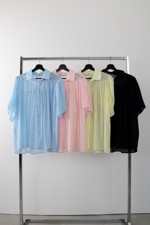C01y52104020 Shirt Loose Chiffon - Brand: Cream Rouge - Women's Clothing Wholesale - Globality Store