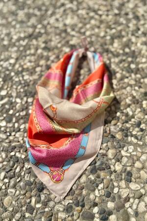 Beige Shawl Elegant Color Block For Summer - Brand: Axesoire - Women's Clothing Wholesale - Globality Store