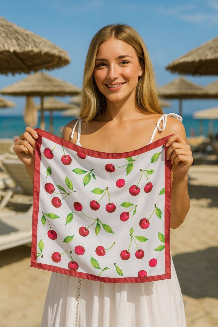 Red Casual Boho Shawl For Summer & Spring - Brand: Axesoire - Women's Clothing Wholesale - Globality Store